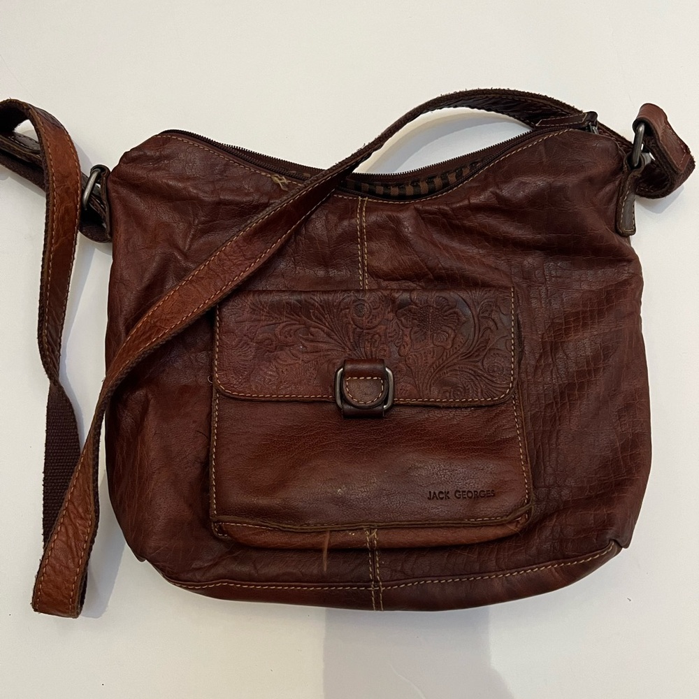 Jack George leather crossbody